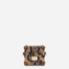 Airpods case in leopard-print Crespo with branded plate