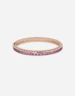 Anna bracelet in red gold 18kt with pink sapphires