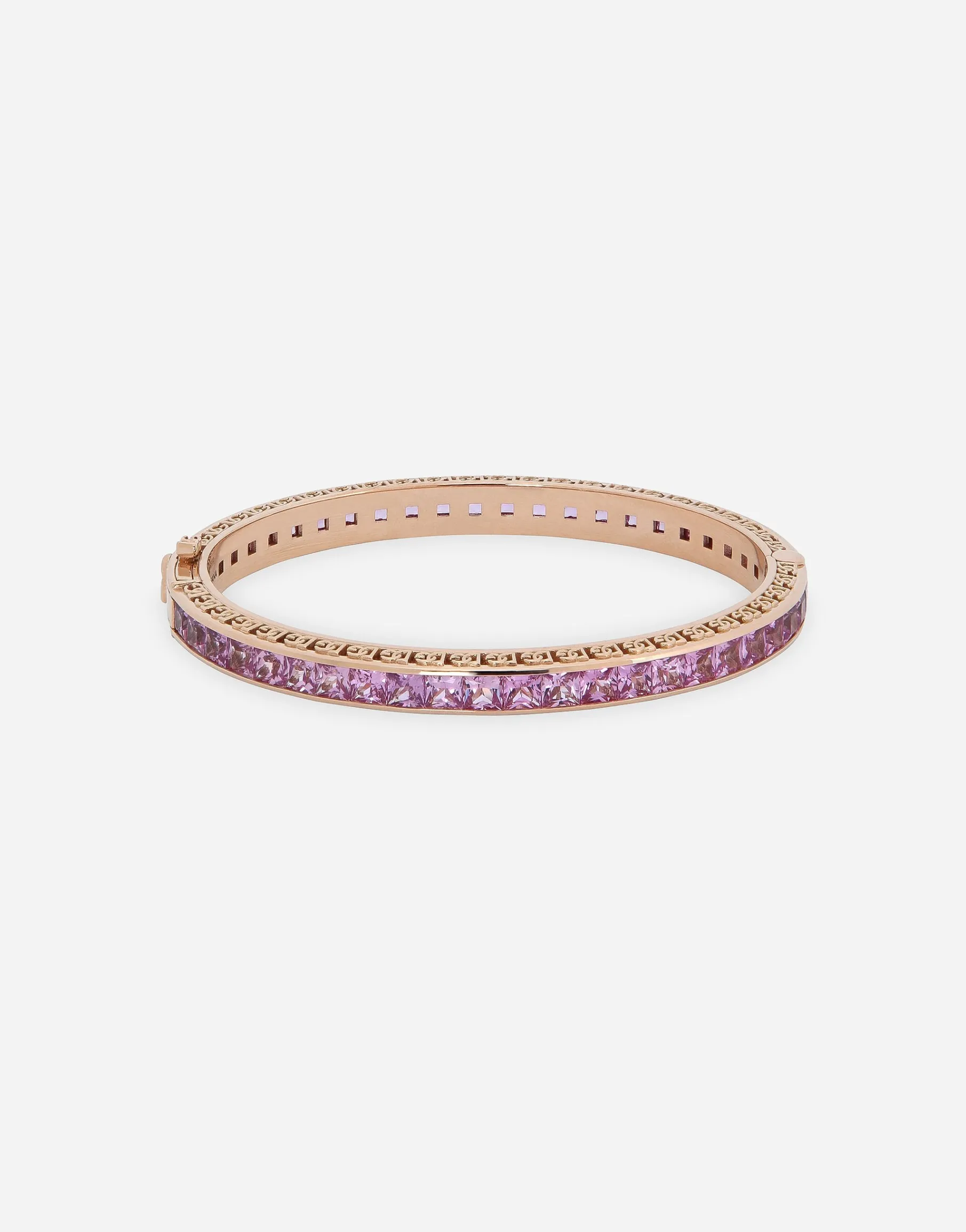 Anna bracelet in red gold 18kt with pink sapphires