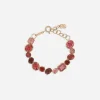Anna bracelet in red gold 18kt with toumalines