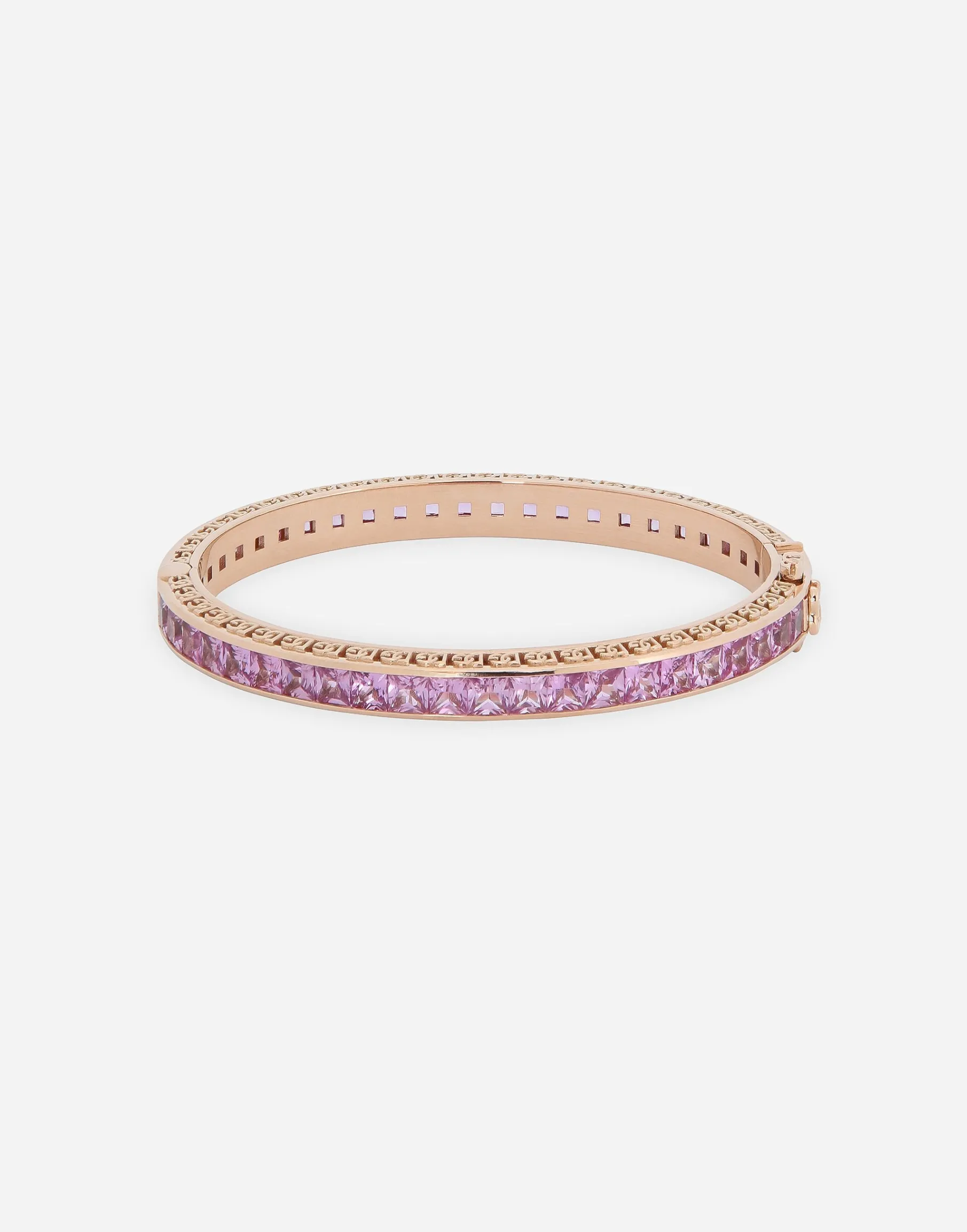 Anna bracelet in red gold 18kt with pink sapphires