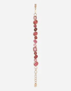 Anna bracelet in red gold 18kt with toumalines