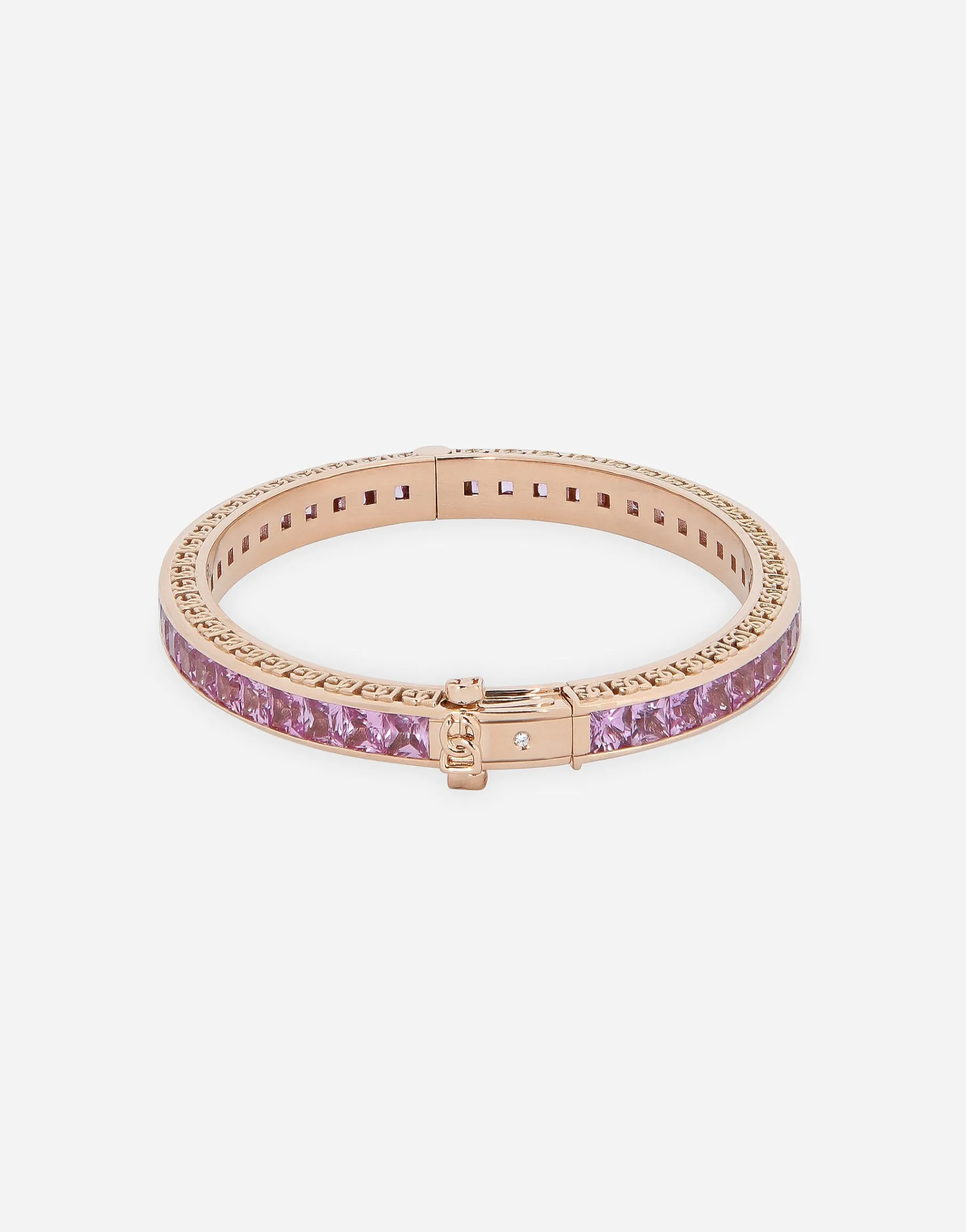 Anna bracelet in red gold 18kt with pink sapphires
