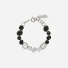 Anna bracelet in white gold 18kt with spinel and topazes