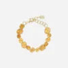 Anna bracelet in yellow gold 18kt with citrines