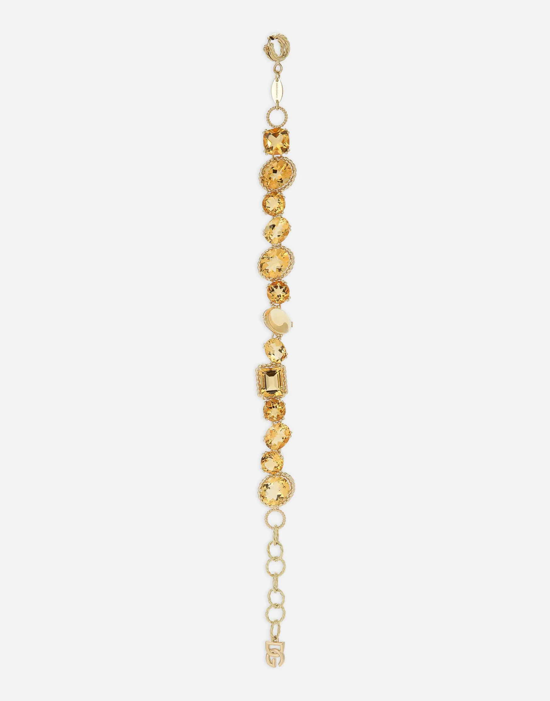 Anna bracelet in yellow gold 18kt with citrines