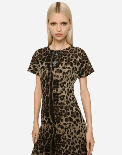 Anna charm in white gold 18kt with light blue topazes