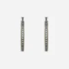 Anna earrings in white gold 18kt with blue sapphires