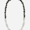Anna necklace in white gold 18kt with spinels and topazes