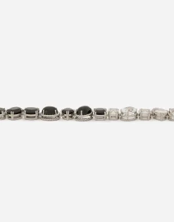 Anna necklace in white gold 18kt with spinels and topazes