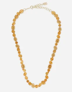 Anna necklace in yellow gold 18kt with citrines