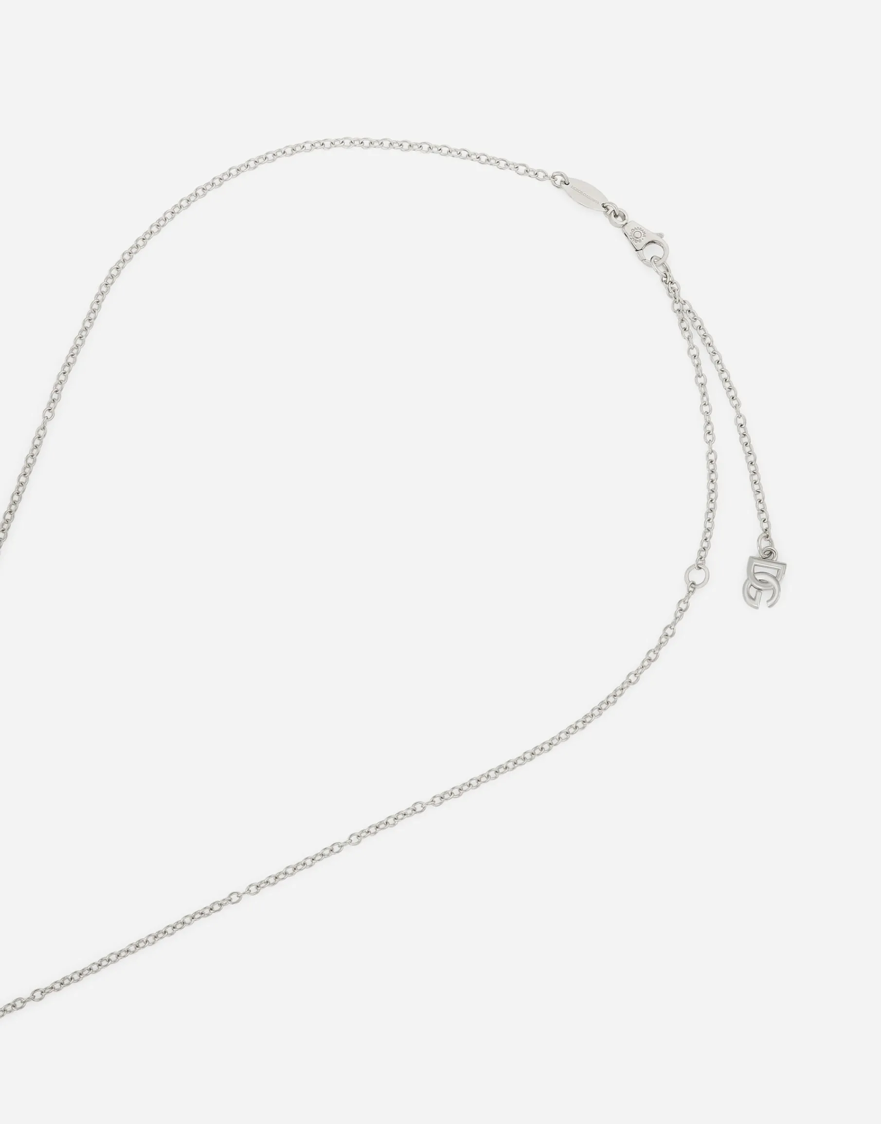 Anna pendant in white gold 18kt with "Swiss" light blue topazes