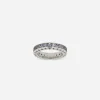 Anna ring in white gold 18kt with blue sapphires