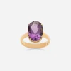 Anna ring in yellow 18kt gold with amethyst