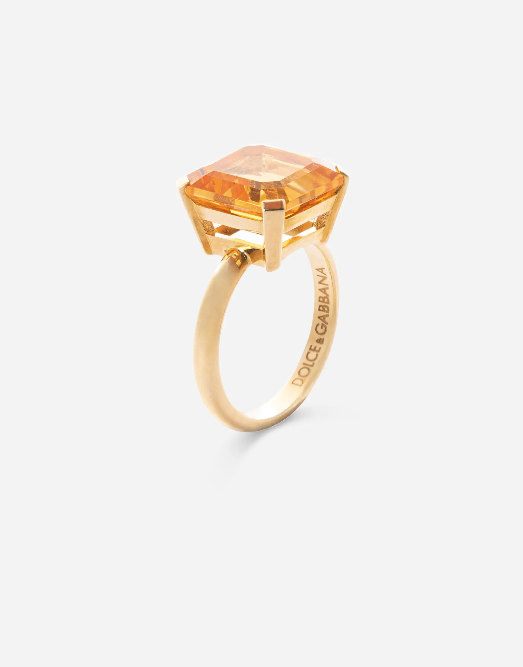 Anna ring in yellow 18kt gold with citrine