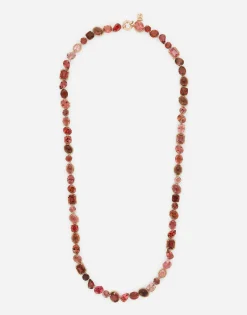 Anna sautoir in red gold 18kt with toumalines