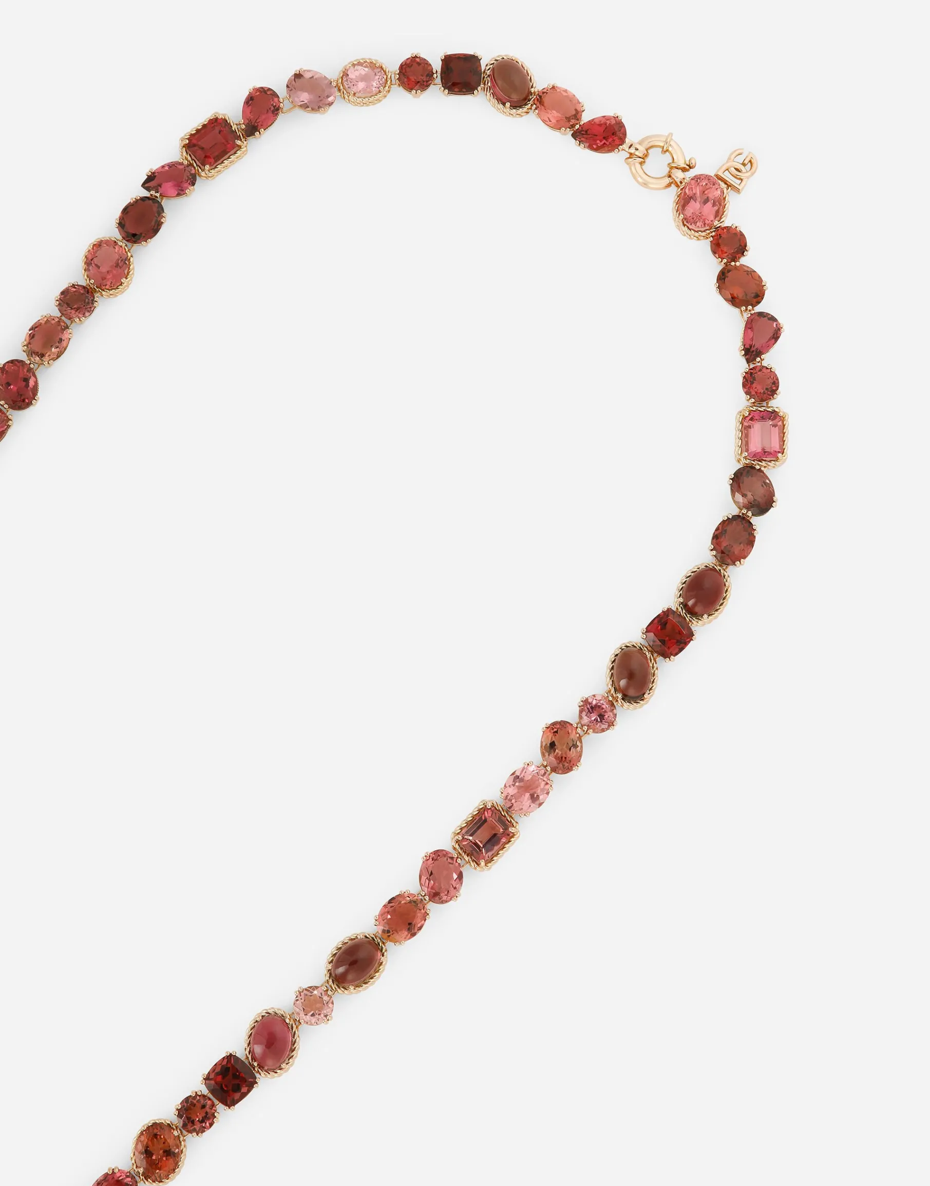 Anna sautoir in red gold 18kt with toumalines