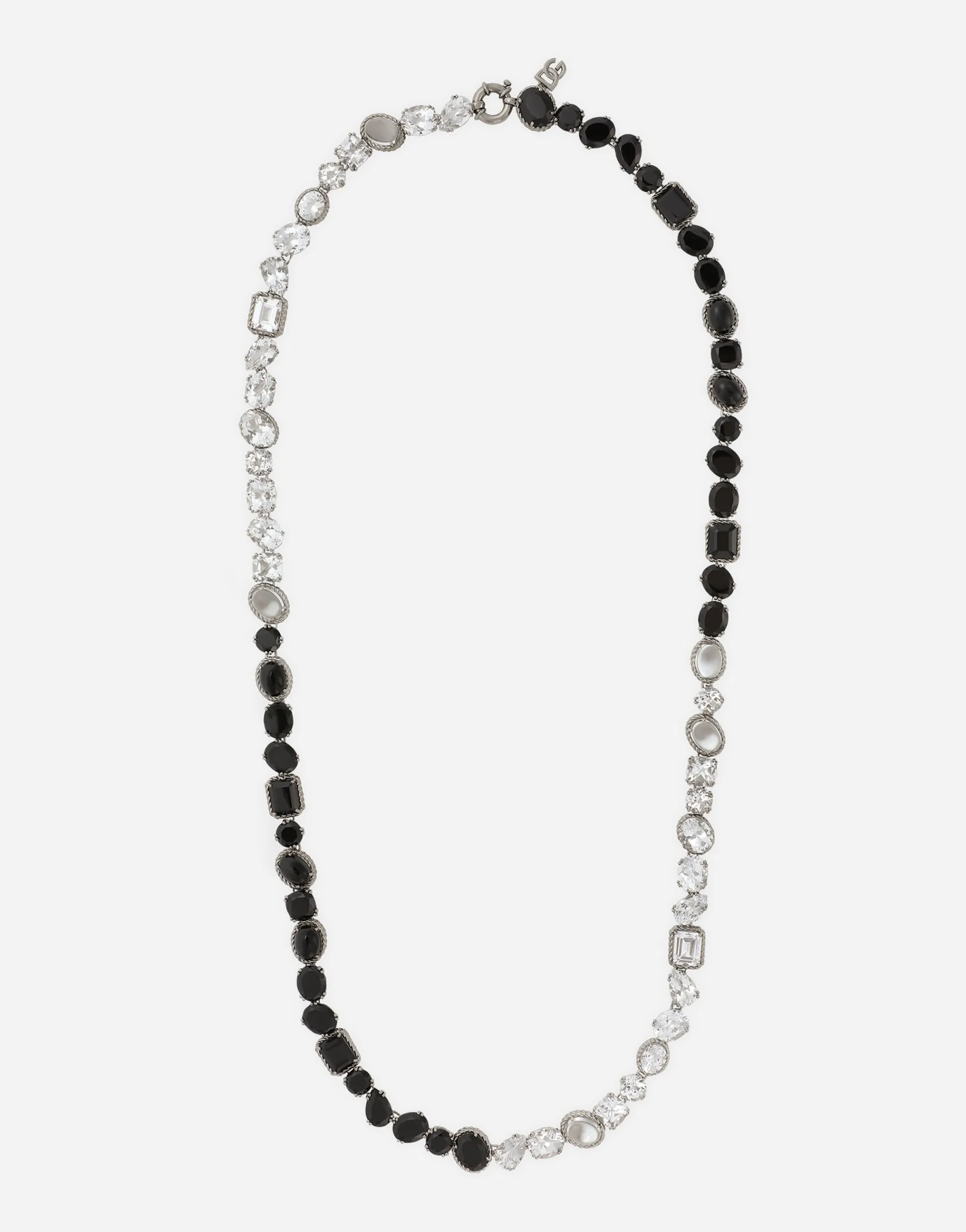 Anna sautoir in white gold 18kt with spinel and topazes