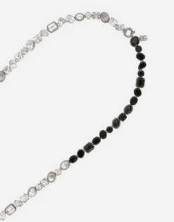 Anna sautoir in white gold 18kt with spinel and topazes