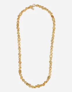 Anna sautoir in yellow gold 18kt with citrines