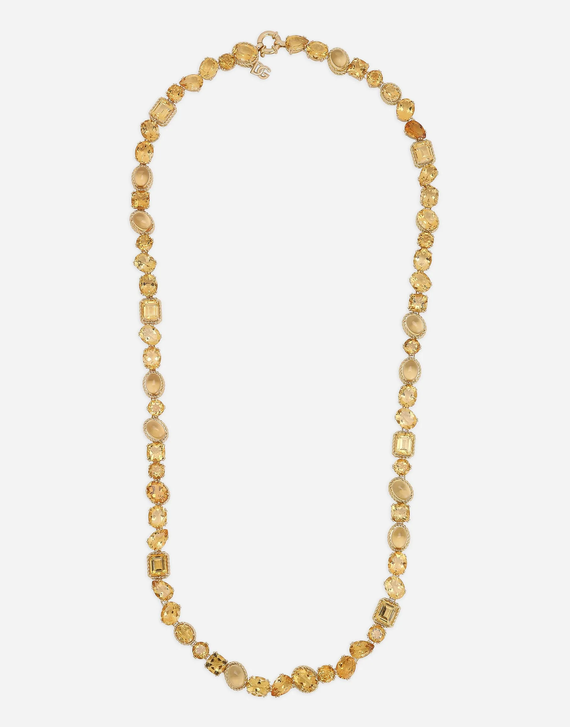Anna sautoir in yellow gold 18kt with citrines