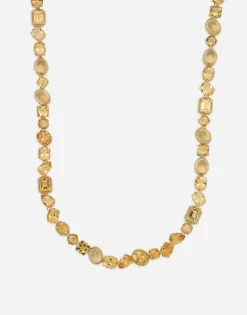 Anna sautoir in yellow gold 18kt with citrines
