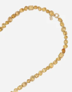 Anna sautoir in yellow gold 18kt with citrines