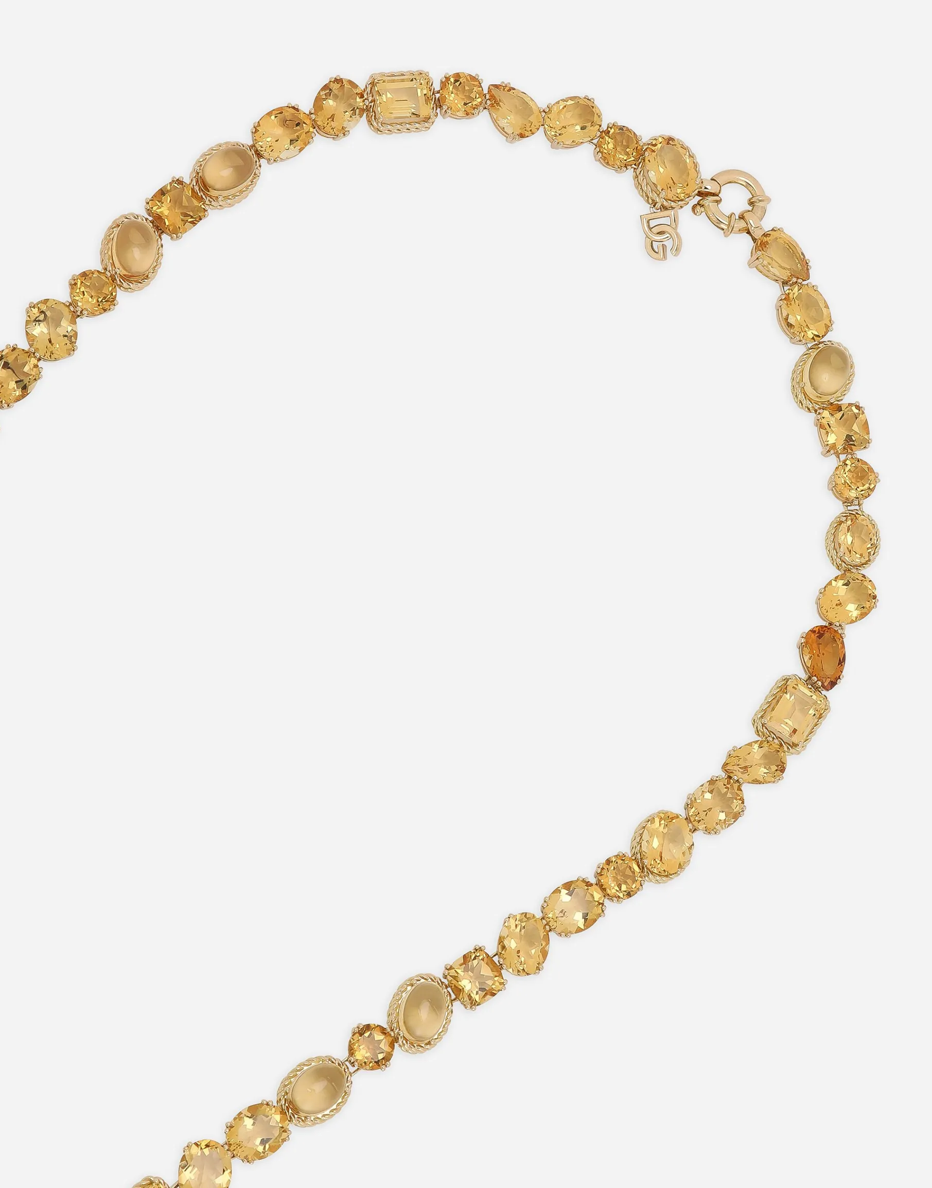 Anna sautoir in yellow gold 18kt with citrines