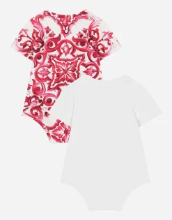 2-babygrow gift set in majolica-print jersey