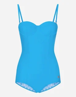 Balconette one-piece swimsuit
