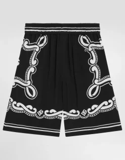 Bandanna-print batik shorts