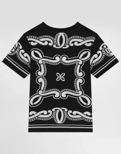 Bandanna-print jersey T-shirt
