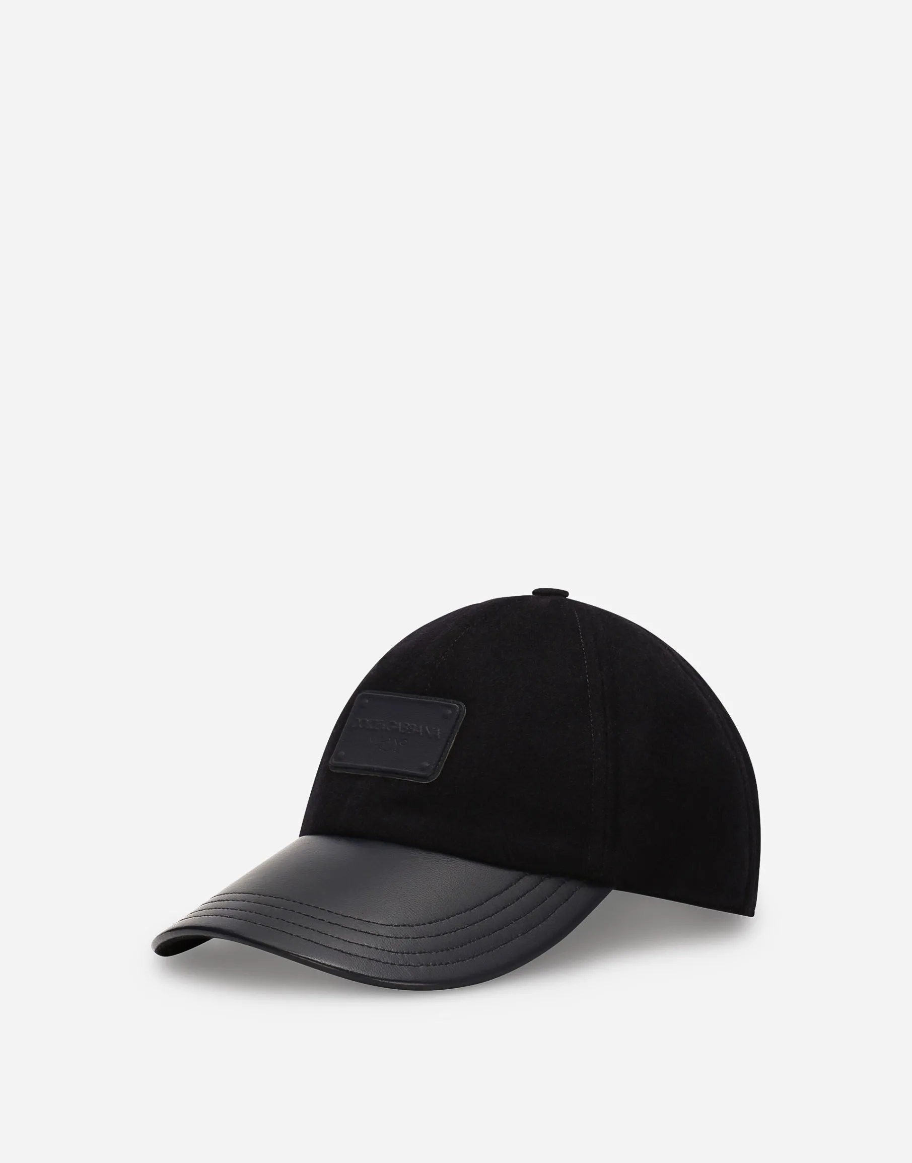 Baseball cap with branded tag