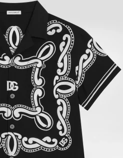 Batik shirt with bandanna print