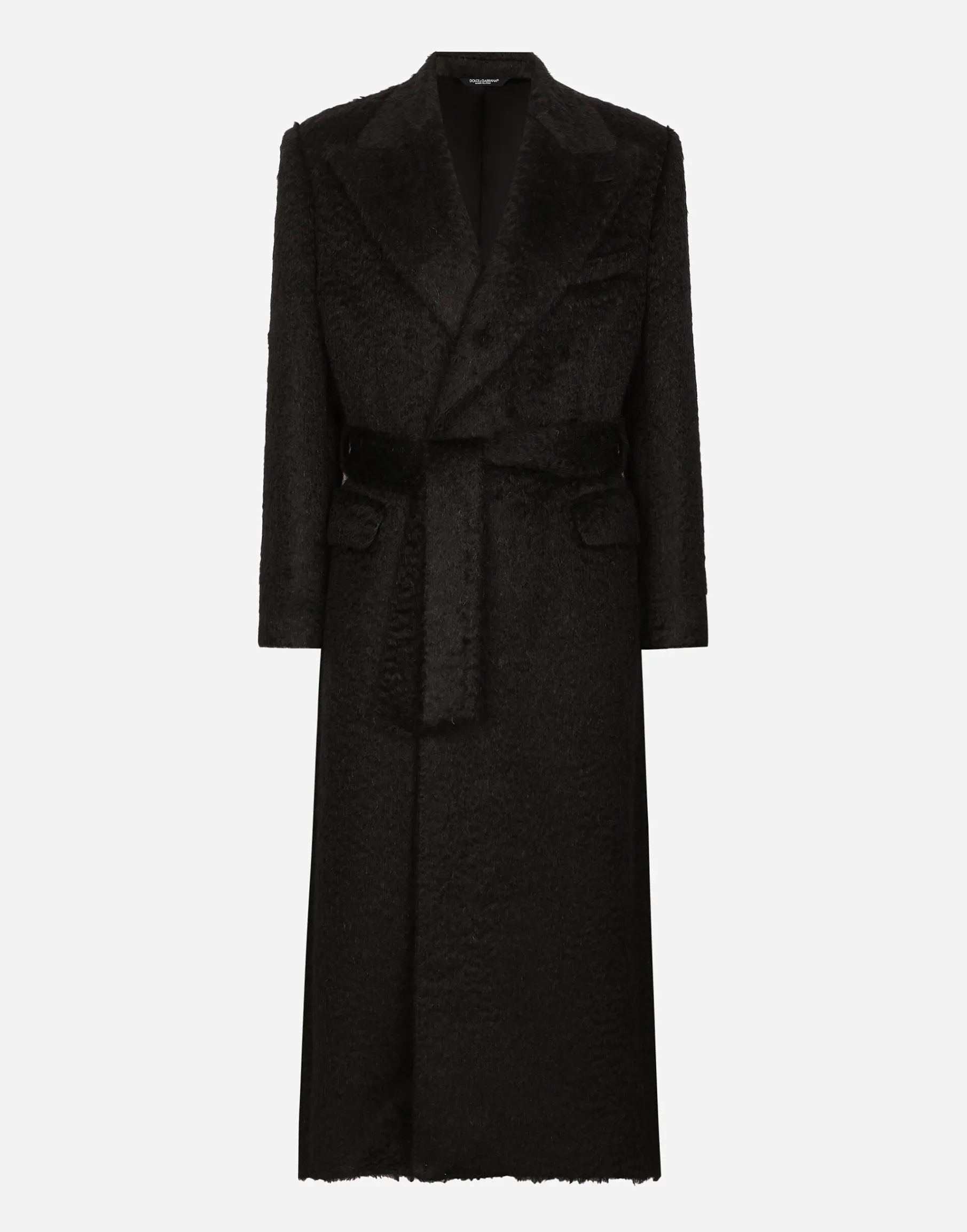 Belted oversize wool coat