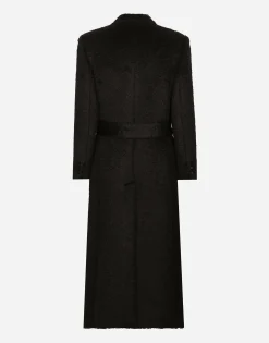 Belted oversize wool coat