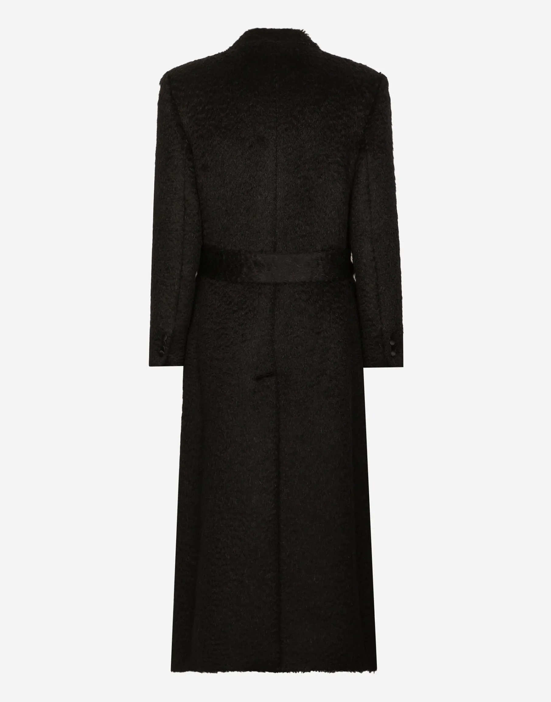 Belted oversize wool coat