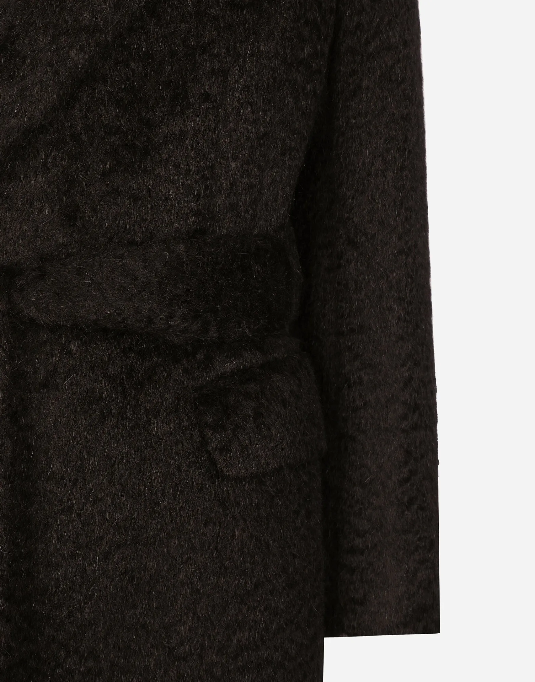 Belted oversize wool coat