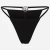 Bikini bottoms with cut-out and DG logo