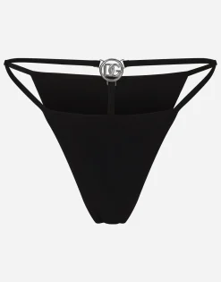 Bikini bottoms with cut-out and DG logo