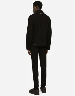 Black wash skinny stretch jeans