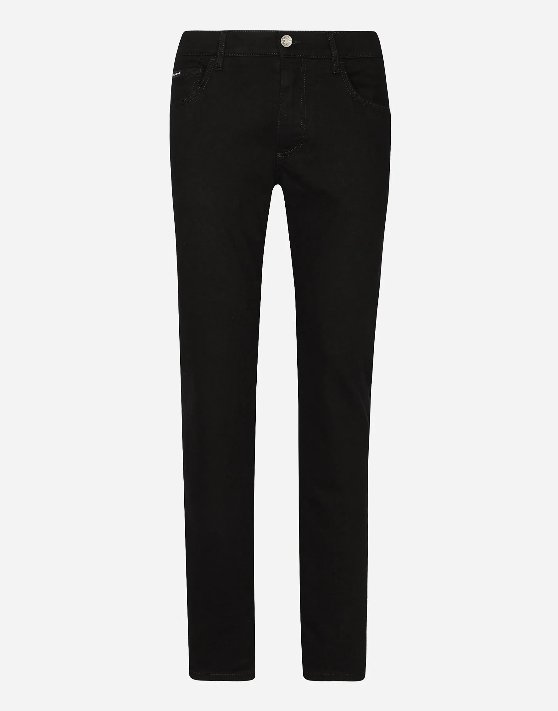 Black wash slim-fit stretch jeans