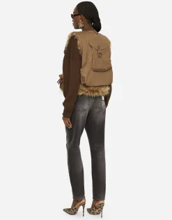 Boyfriend jeans in dark blue denim