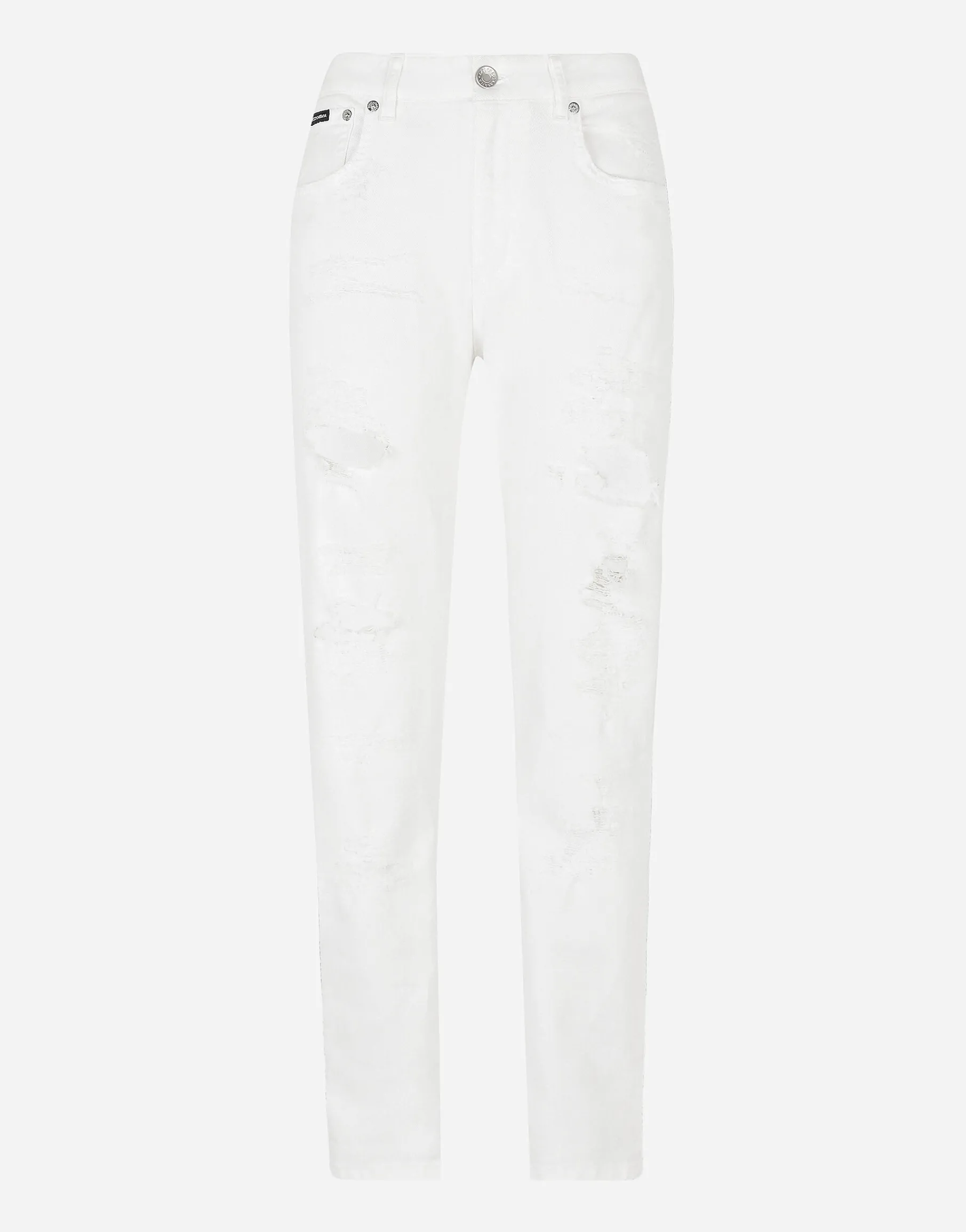 Boyfriend jeans with rips