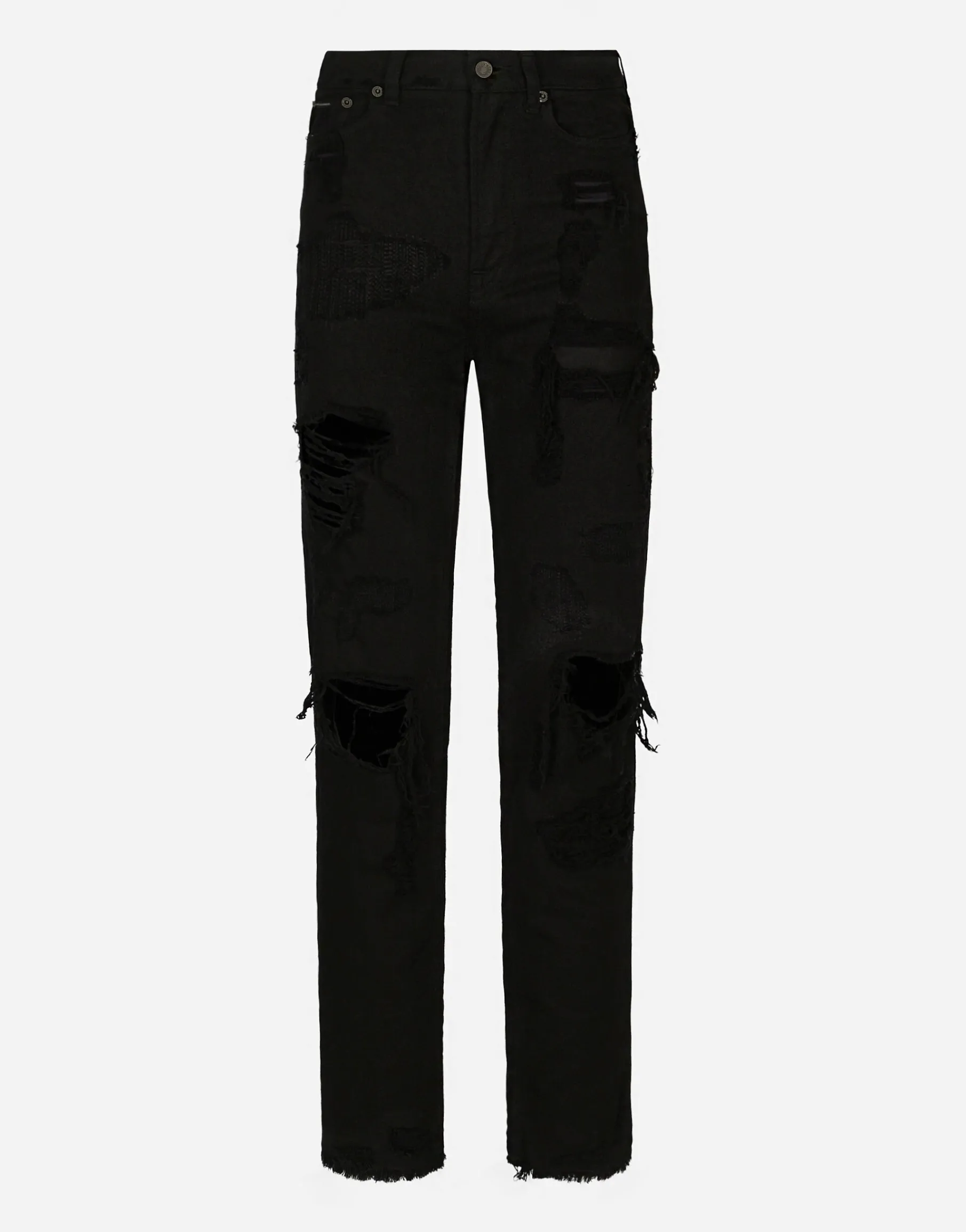 Boyfriend jeans with rips