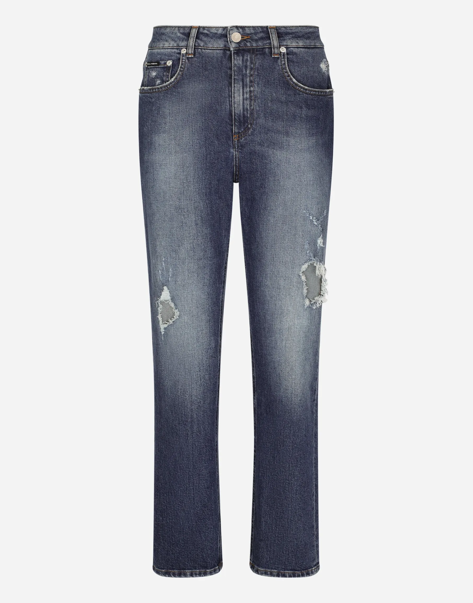 Boyfriend jeans with rips