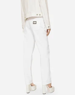 Boyfriend jeans with rips