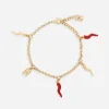 Bracelet with DG logo and multiple horn charms