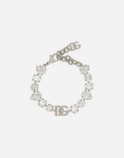 Bracelet with DG logo and rhinestones