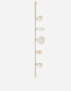 Bracelet with DG logo and shell charms